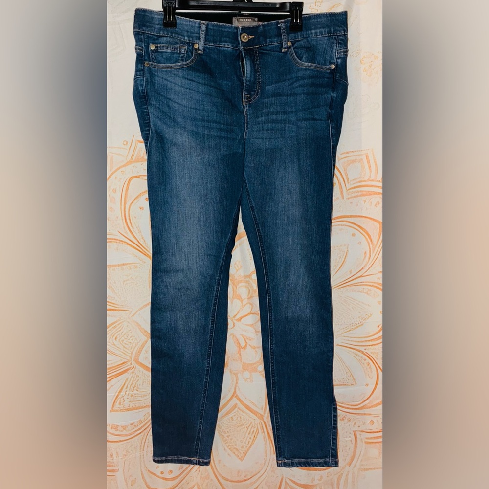 Torrid Dark Blue Skinny Leg Jeans